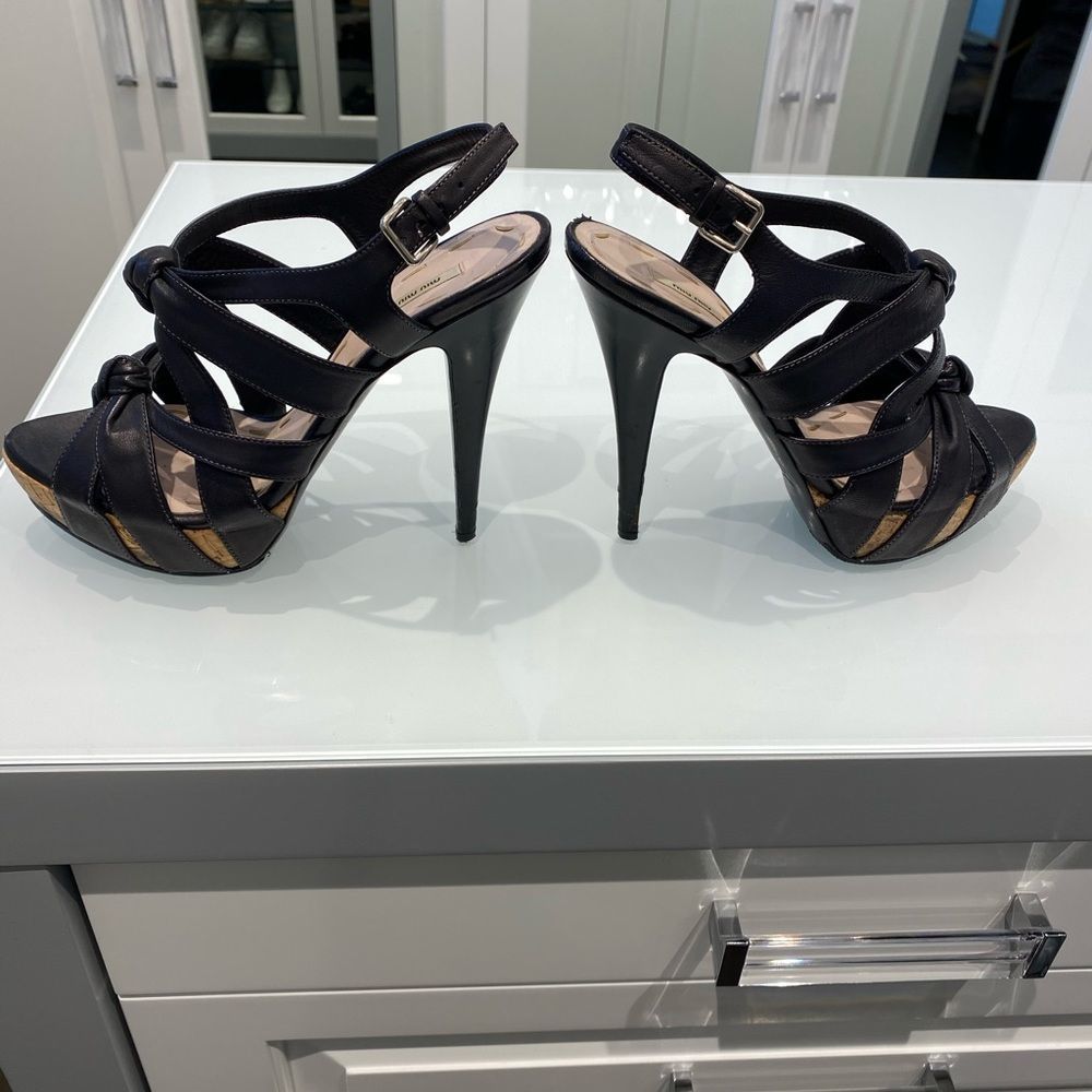 Miu miu black platform sandals - Picture 5 of 6